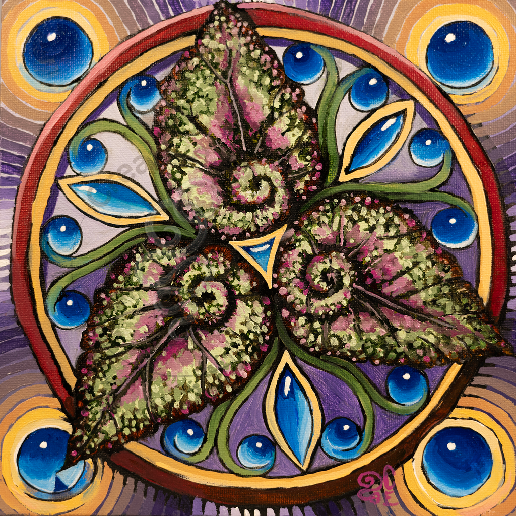 Begonias and stained-glass-Classic Tote Bag Black