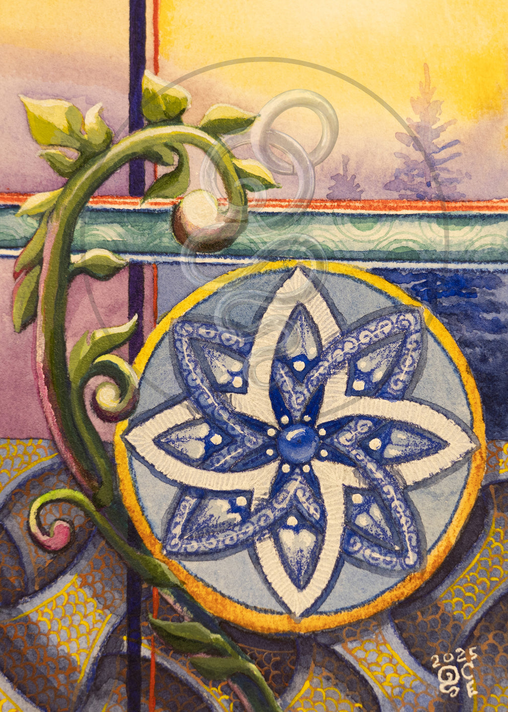 Zen design 1- Pack of 10 Greeting Cards (US & CA)